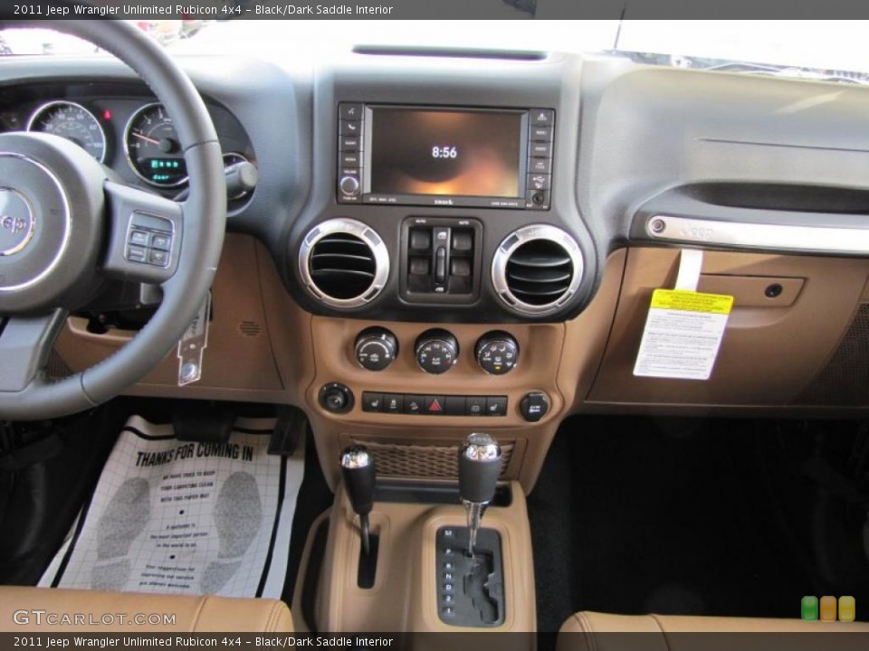 Black/Dark Saddle Interior Dashboard for the 2011 Jeep Wrangler Unlimited Rubicon 4x4 #44140794