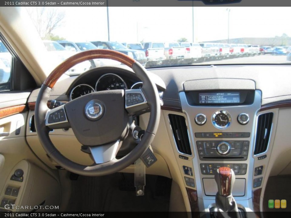 Cashmere/Cocoa Interior Dashboard for the 2011 Cadillac CTS 3.0 Sedan #44140850