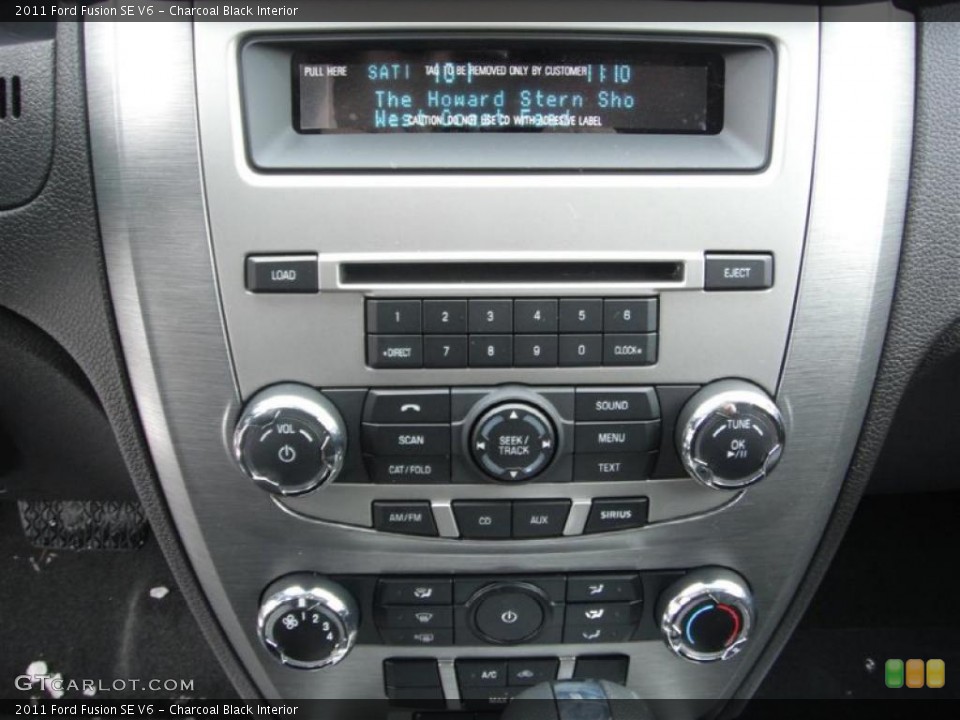 Charcoal Black Interior Controls for the 2011 Ford Fusion SE V6 #44141833