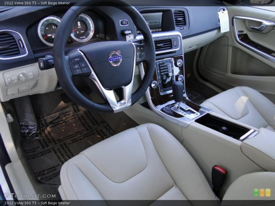 Soft Beige Interior Prime Interior for the 2012 Volvo S60 T5 #44146741
