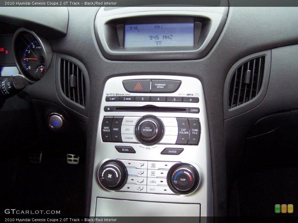 Black/Red Interior Controls for the 2010 Hyundai Genesis Coupe 2.0T Track #44147489