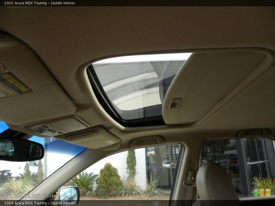 Saddle Interior Sunroof for the 2003 Acura MDX Touring #44151159