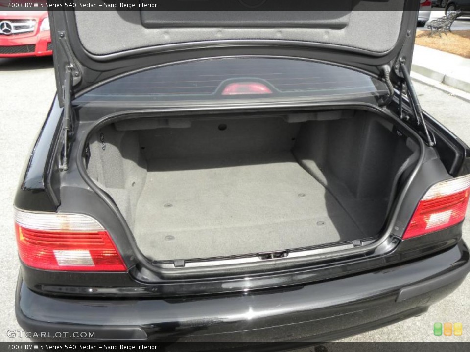 Sand Beige Interior Trunk for the 2003 BMW 5 Series 540i Sedan #44151717