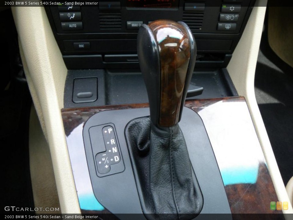 Sand Beige Interior Transmission for the 2003 BMW 5 Series 540i Sedan #44151805