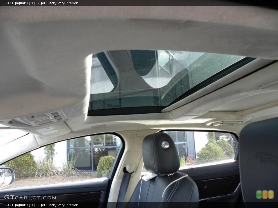 Jet Black/Ivory Interior Sunroof for the 2011 Jaguar XJ XJL #44152860