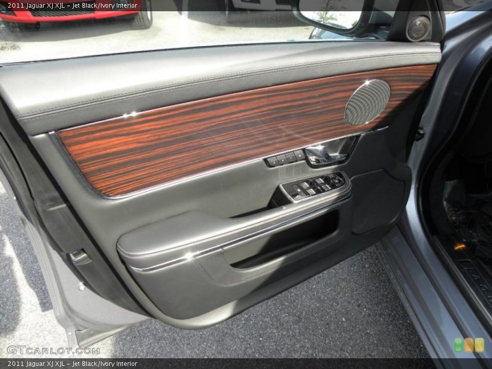 Jet Black/Ivory Interior Door Panel for the 2011 Jaguar XJ XJL #44152887