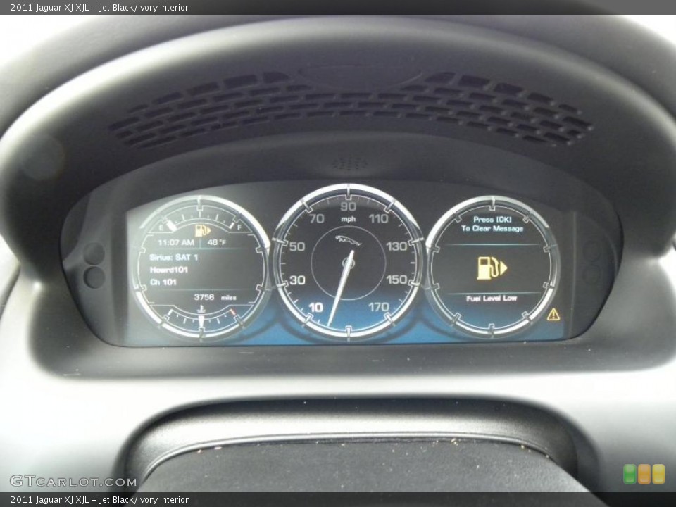 Jet Black/Ivory Interior Gauges for the 2011 Jaguar XJ XJL #44153165