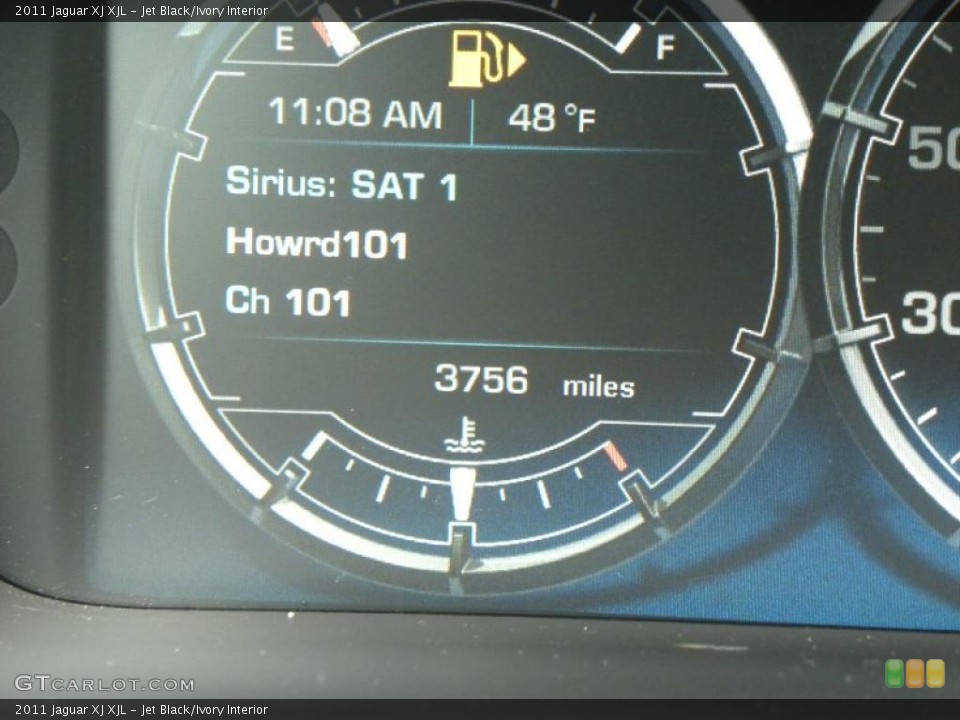 Jet Black/Ivory Interior Gauges for the 2011 Jaguar XJ XJL #44153181