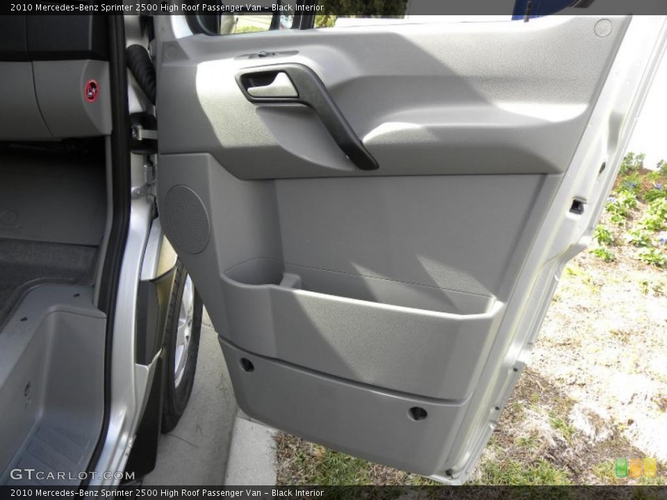 Black Interior Door Panel for the 2010 Mercedes-Benz Sprinter 2500 High Roof Passenger Van #44154303