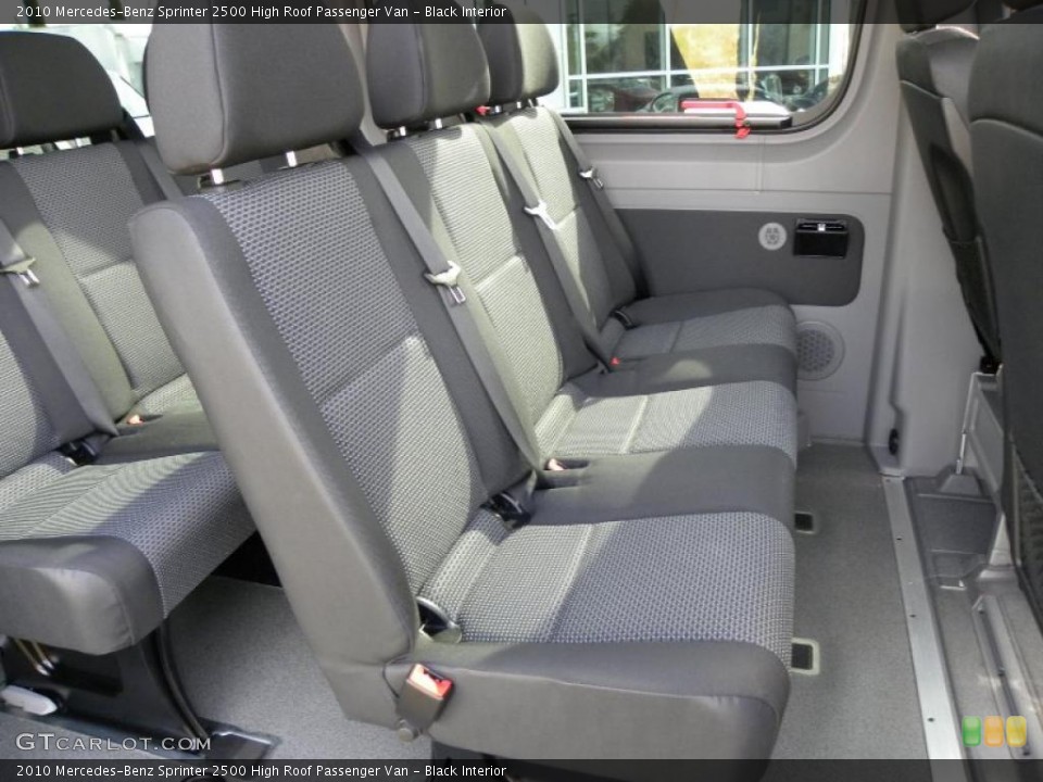 Black Interior Photo for the 2010 Mercedes-Benz Sprinter 2500 High Roof Passenger Van #44154351