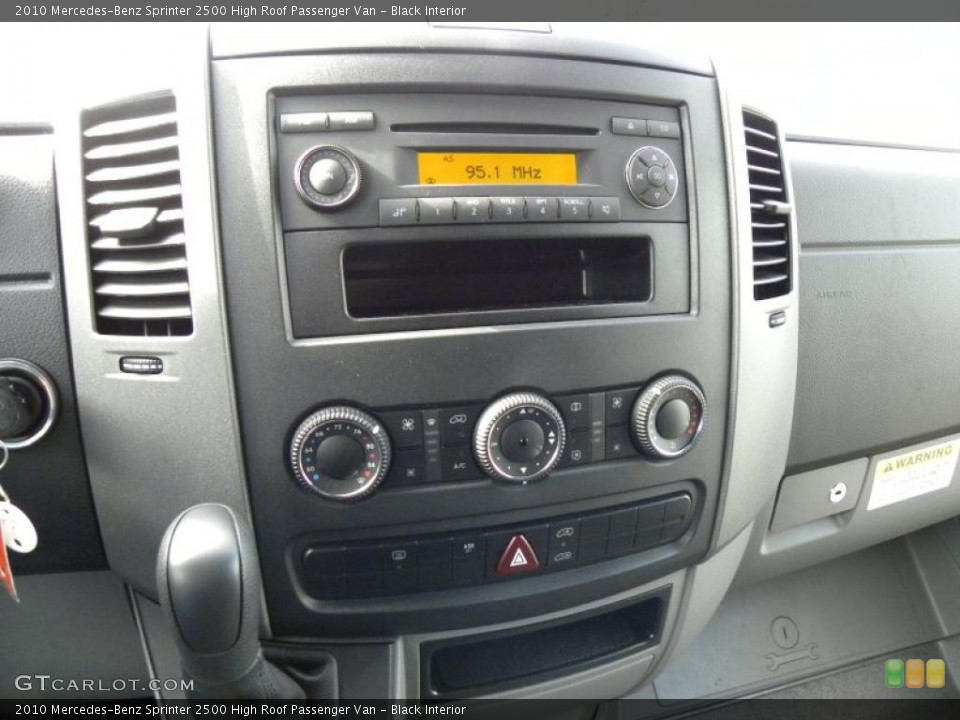 Black Interior Controls for the 2010 Mercedes-Benz Sprinter 2500 High Roof Passenger Van #44154523