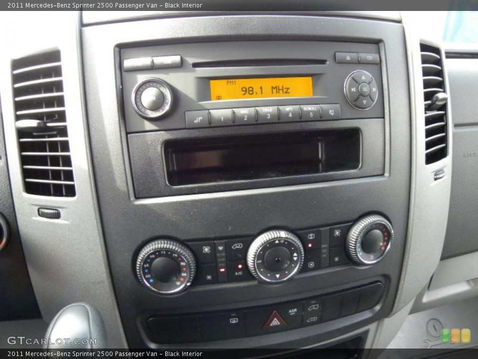 Black Interior Controls for the 2011 Mercedes-Benz Sprinter 2500 Passenger Van #44155611