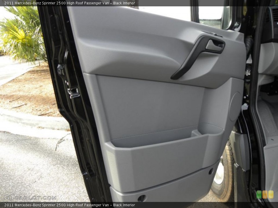 Black Interior Door Panel for the 2011 Mercedes-Benz Sprinter 2500 High Roof Passenger Van #44156093