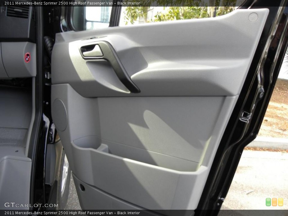 Black Interior Door Panel for the 2011 Mercedes-Benz Sprinter 2500 High Roof Passenger Van #44156125