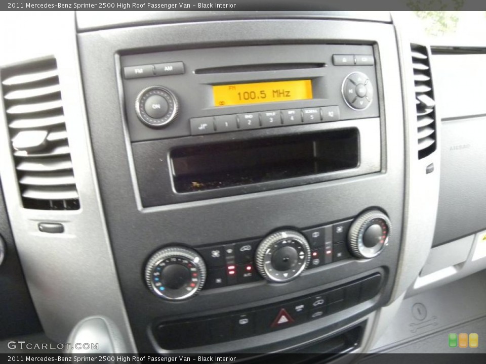 Black Interior Controls for the 2011 Mercedes-Benz Sprinter 2500 High Roof Passenger Van #44156313