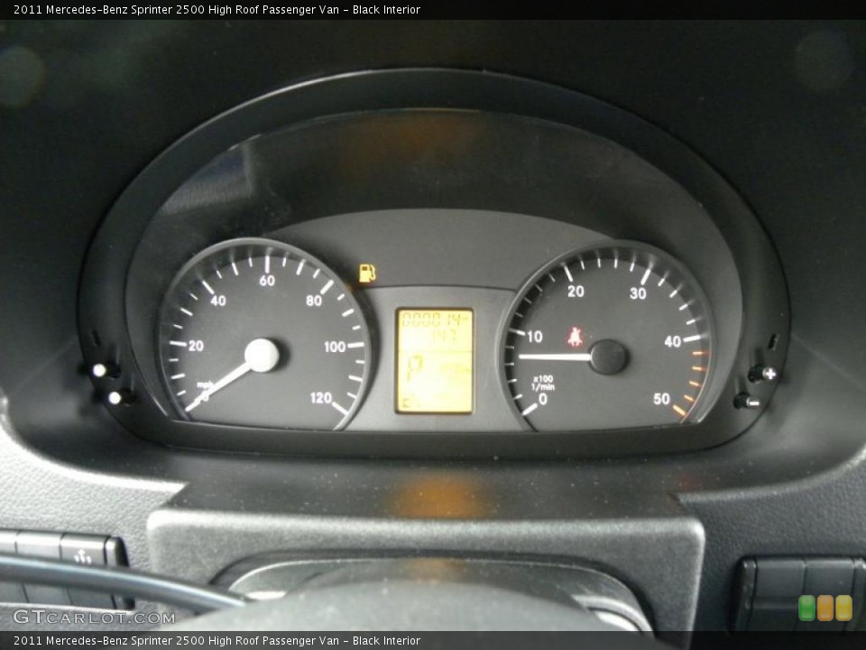 Black Interior Gauges for the 2011 Mercedes-Benz Sprinter 2500 High Roof Passenger Van #44156337