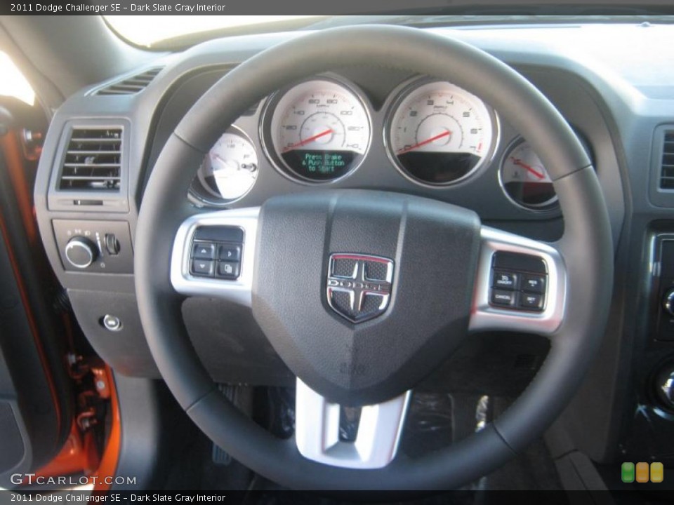 Dark Slate Gray Interior Steering Wheel for the 2011 Dodge Challenger SE #44156946