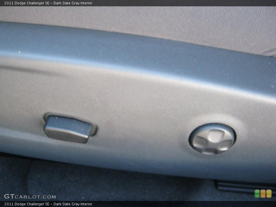 Dark Slate Gray Interior Controls for the 2011 Dodge Challenger SE #44157006