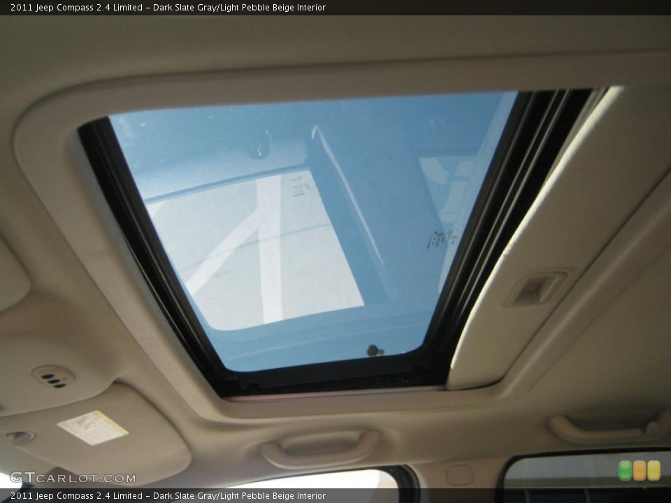 Dark Slate Gray/Light Pebble Beige Interior Sunroof for the 2011 Jeep Compass 2.4 Limited #44161116