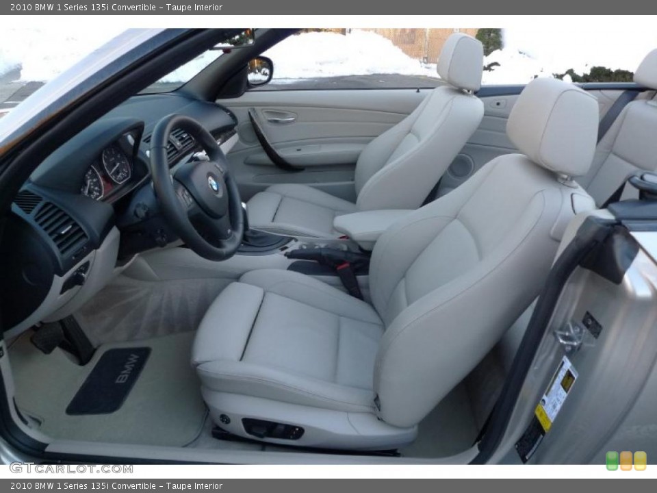 Taupe Interior Photo for the 2010 BMW 1 Series 135i Convertible #44161904