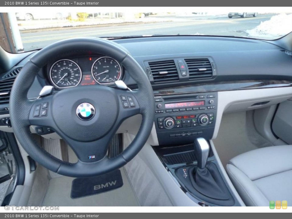 Taupe Interior Dashboard for the 2010 BMW 1 Series 135i Convertible #44161936