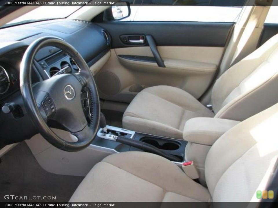 Beige Interior Photo for the 2008 Mazda MAZDA6 i Grand Touring Hatchback #44165950