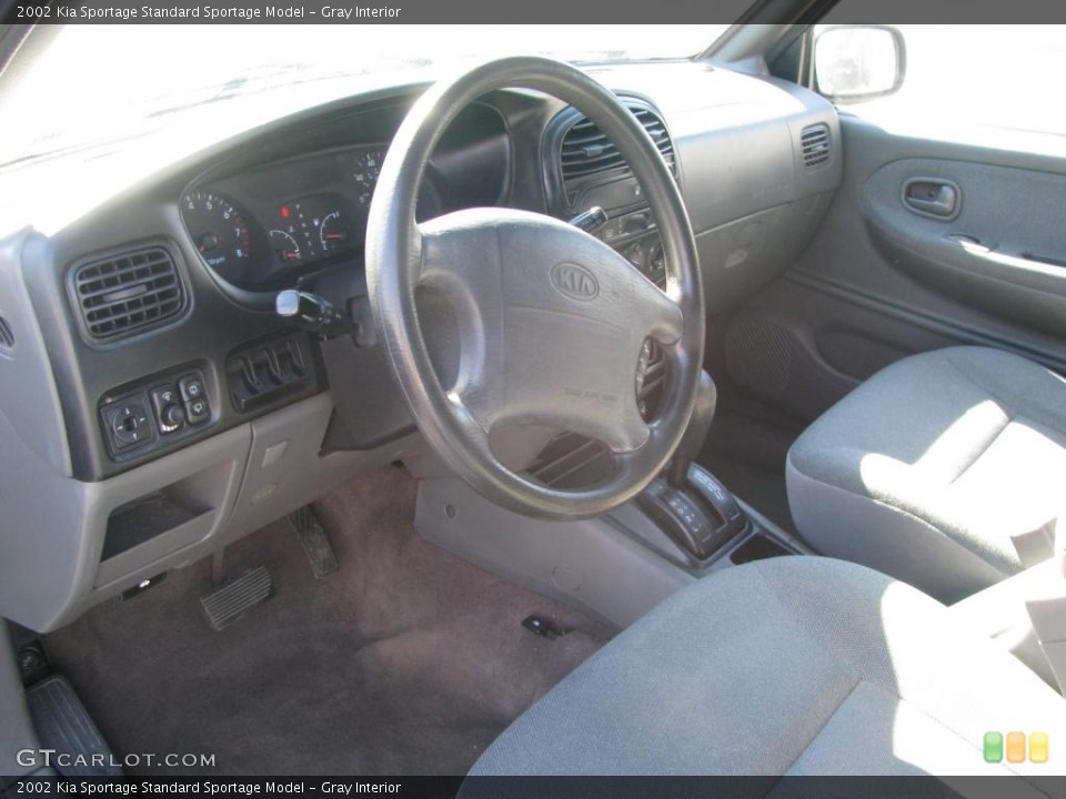 Gray Interior Prime Interior for the 2002 Kia Sportage  #44172876