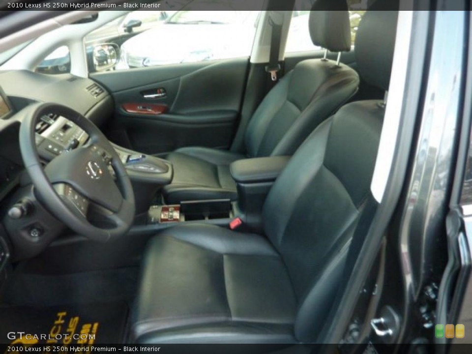 Black Interior Photo for the 2010 Lexus HS 250h Hybrid Premium #44176704