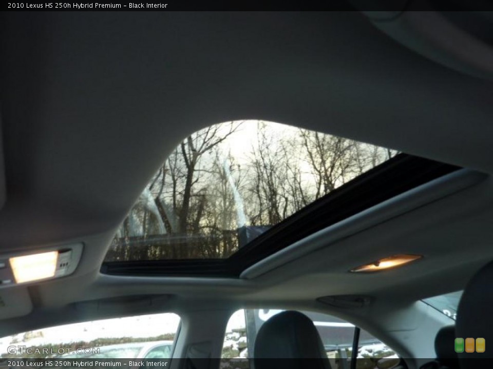 Black Interior Sunroof for the 2010 Lexus HS 250h Hybrid Premium #44176748