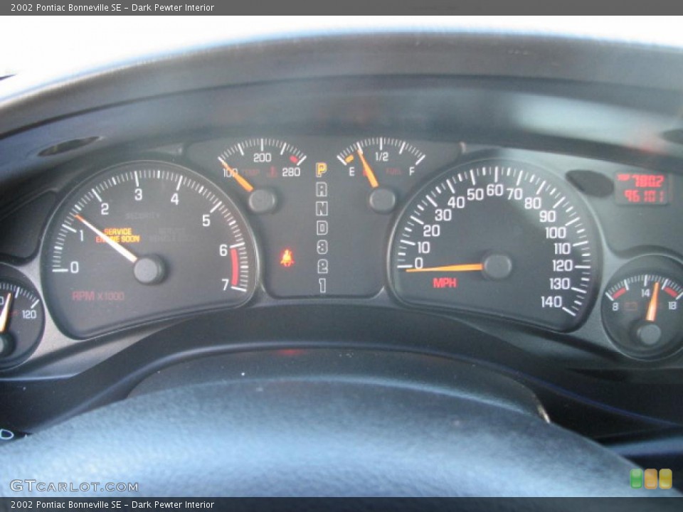 Dark Pewter Interior Gauges for the 2002 Pontiac Bonneville SE #44176800