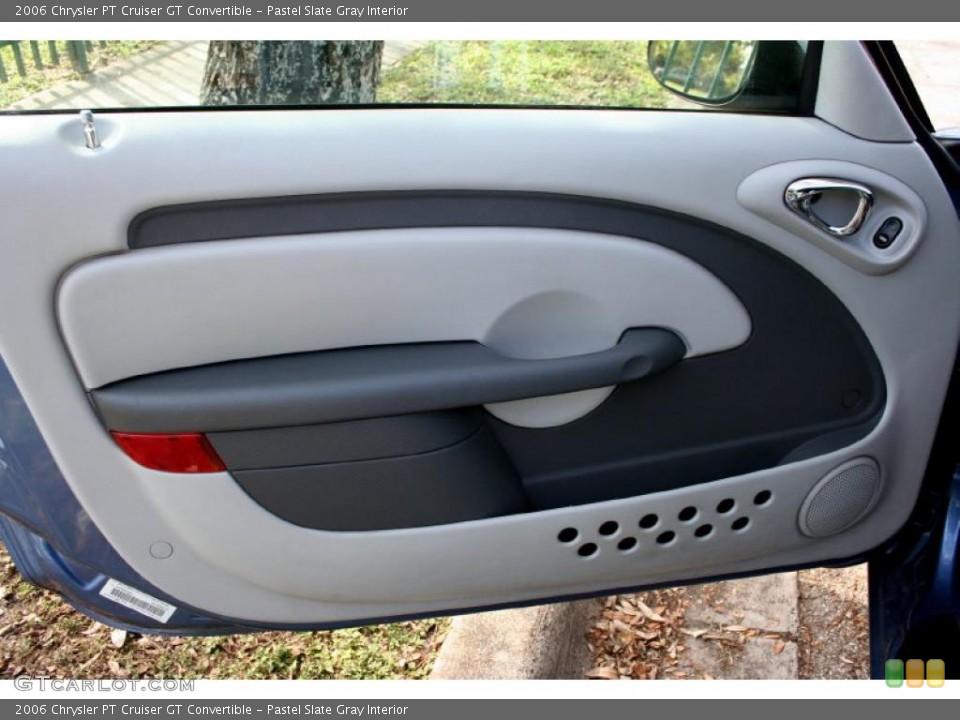 Pastel Slate Gray Interior Door Panel for the 2006 Chrysler PT Cruiser GT Convertible #44181375