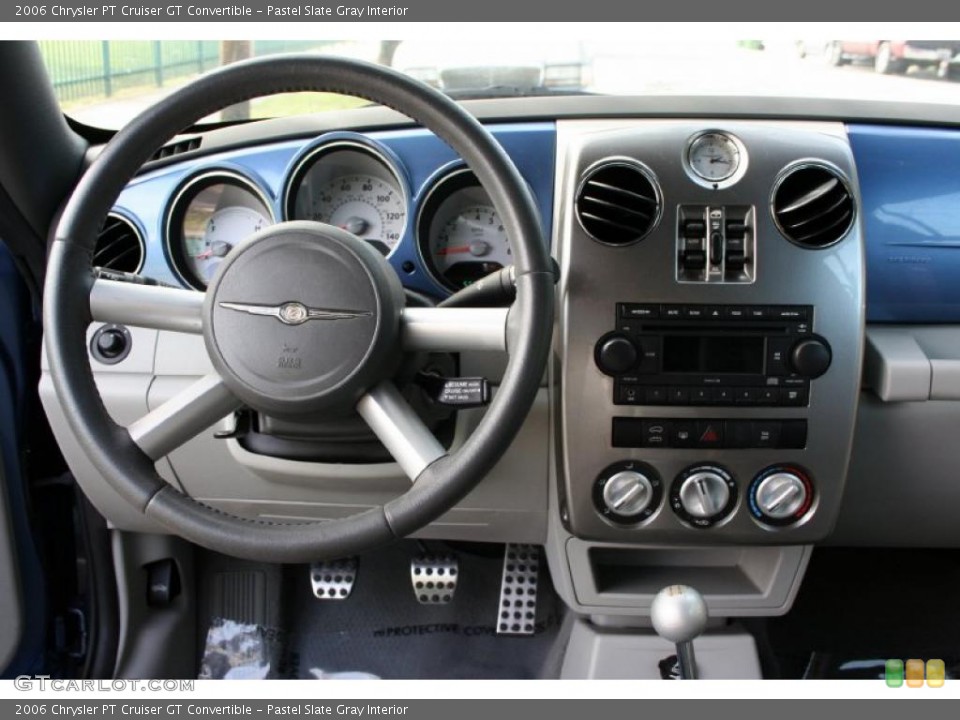 Pastel Slate Gray Interior Dashboard for the 2006 Chrysler PT Cruiser GT Convertible #44181632