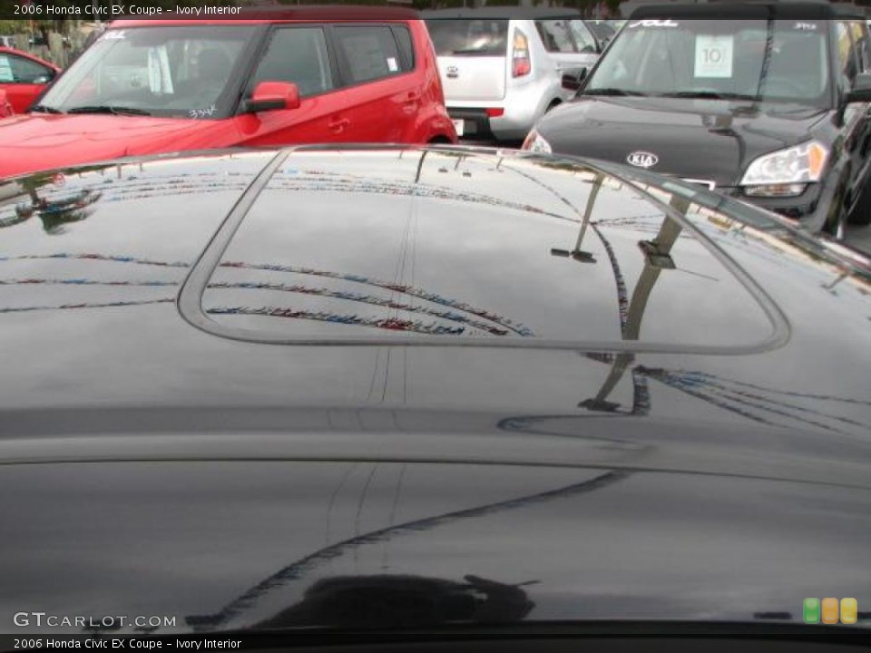 Ivory Interior Sunroof for the 2006 Honda Civic EX Coupe #44181756