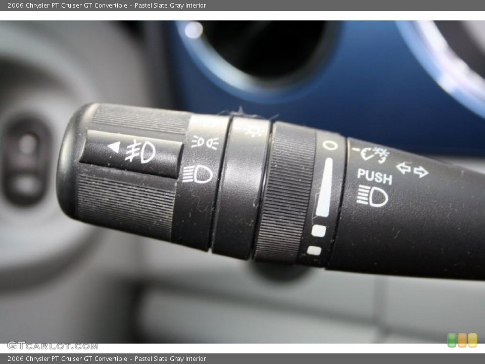 Pastel Slate Gray Interior Controls for the 2006 Chrysler PT Cruiser GT Convertible #44181760