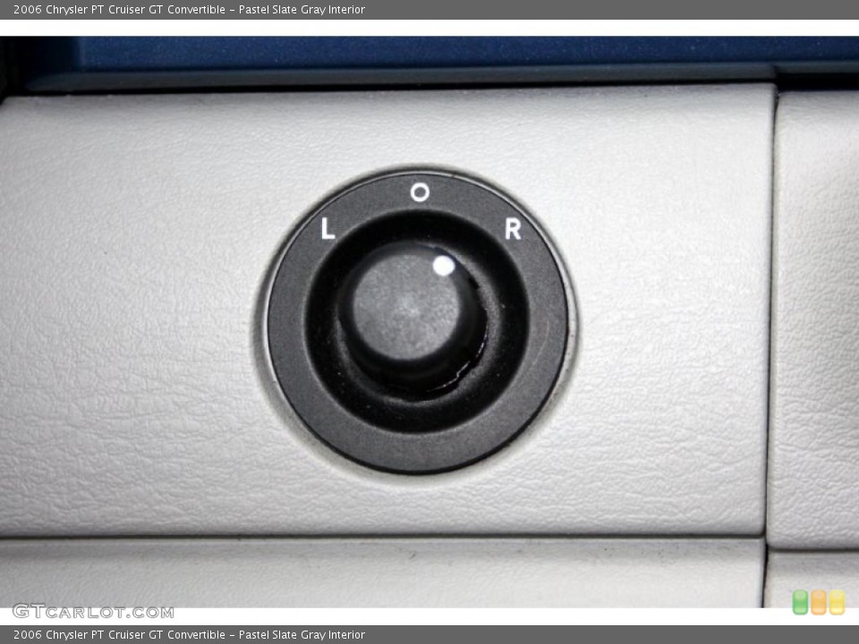 Pastel Slate Gray Interior Controls for the 2006 Chrysler PT Cruiser GT Convertible #44181808