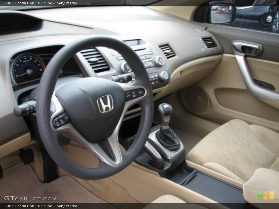 Ivory Interior Dashboard for the 2006 Honda Civic EX Coupe #44181820