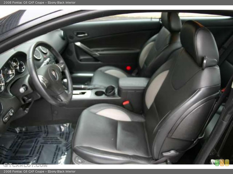 Ebony Black Interior Photo for the 2008 Pontiac G6 GXP Coupe #44185267