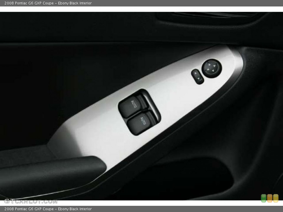 Ebony Black Interior Controls for the 2008 Pontiac G6 GXP Coupe #44185295