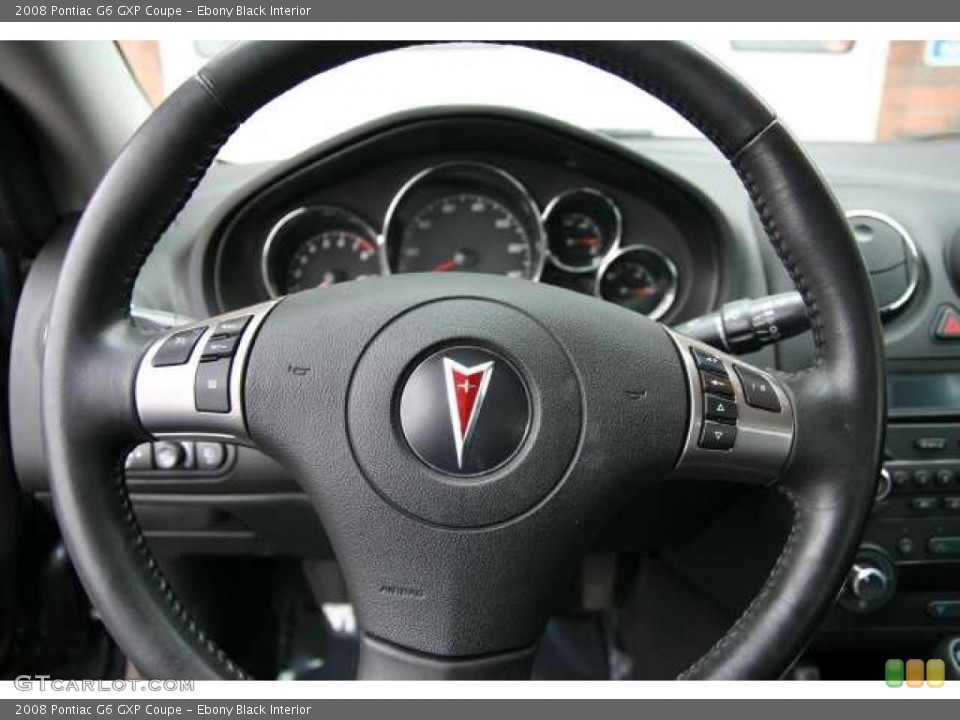 Ebony Black Interior Controls for the 2008 Pontiac G6 GXP Coupe #44185323