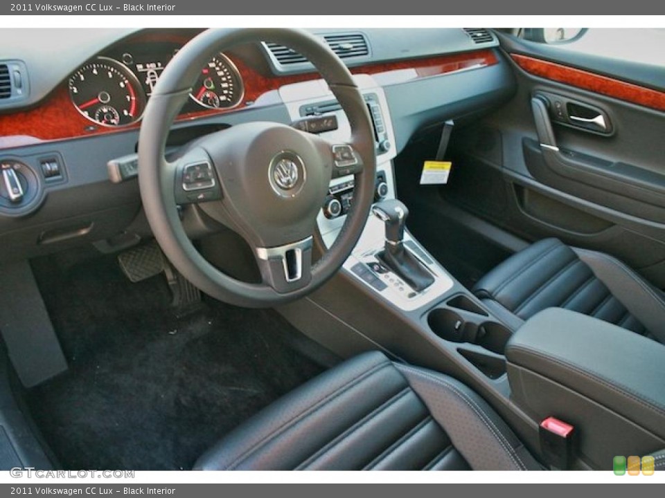 Black 2011 Volkswagen CC Interiors