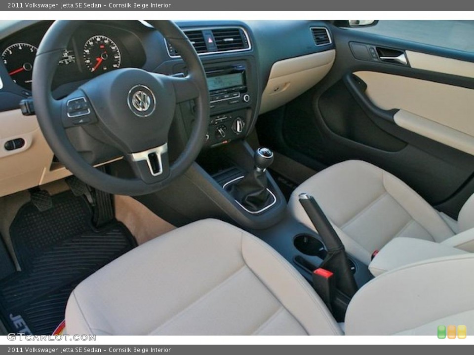 Cornsilk Beige 2011 Volkswagen Jetta Interiors