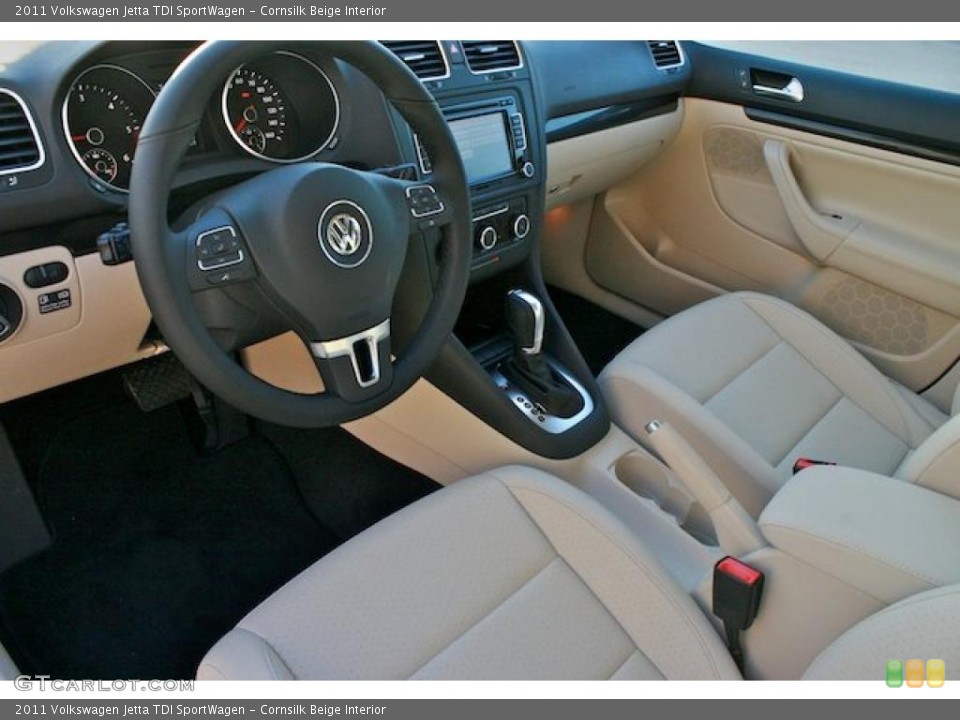 Cornsilk Beige Interior Photo for the 2011 Volkswagen Jetta TDI SportWagen #44192267