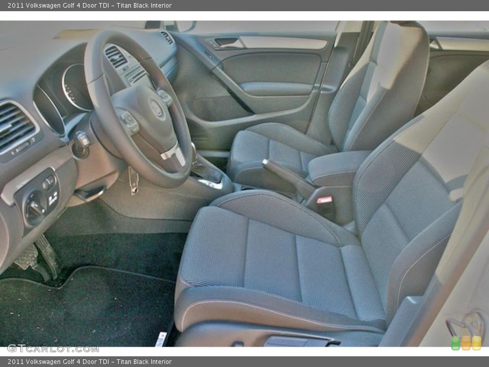 Titan Black Interior Photo for the 2011 Volkswagen Golf 4 Door TDI #44192731