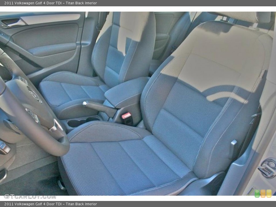 Titan Black Interior Photo for the 2011 Volkswagen Golf 4 Door TDI #44192749