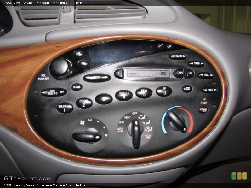 Medium Graphite Interior Controls for the 1998 Mercury Sable LS Sedan #44193895