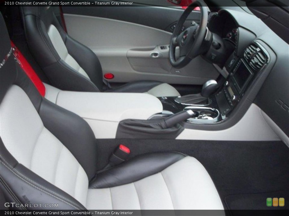 Titanium Gray Interior Photo for the 2010 Chevrolet Corvette Grand Sport Convertible #44195360
