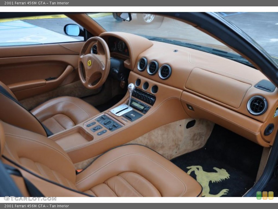 Tan Interior Dashboard for the 2001 Ferrari 456M GTA #44197481