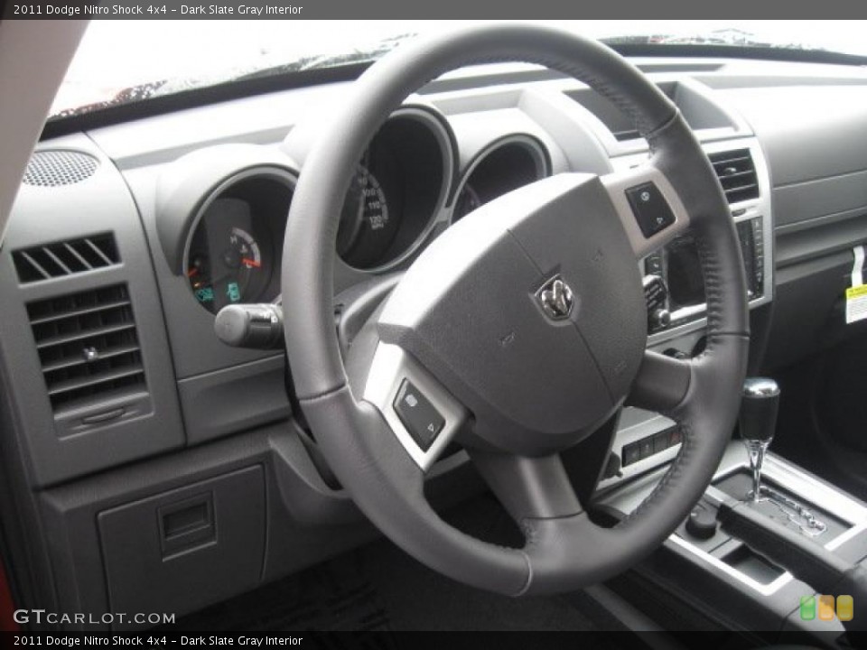 Dark Slate Gray Interior Steering Wheel for the 2011 Dodge Nitro Shock 4x4 #44202218