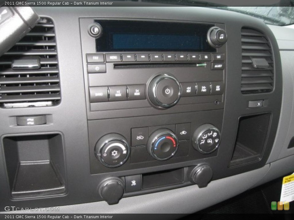 Dark Titanium Interior Controls for the 2011 GMC Sierra 1500 Regular Cab #44202310