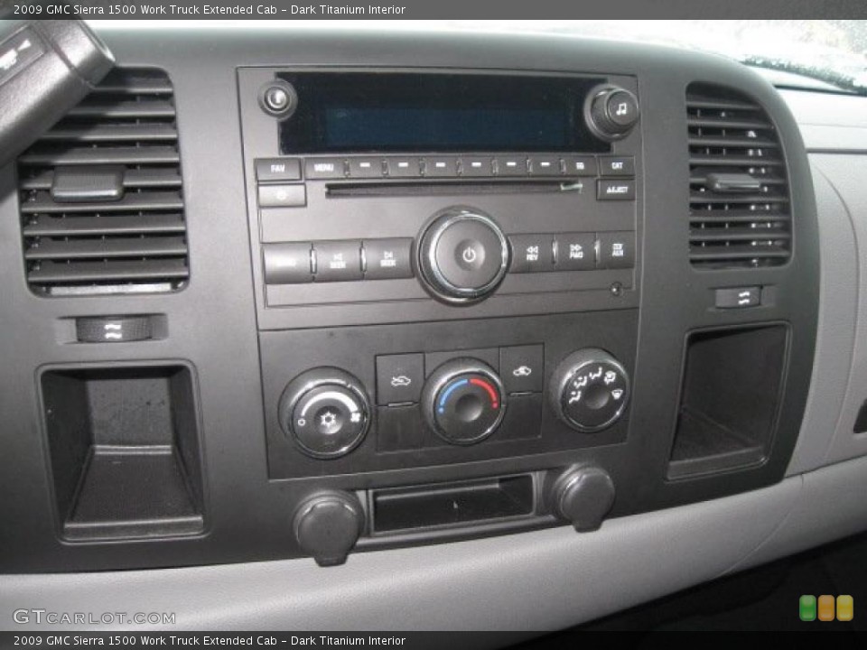 Dark Titanium Interior Controls for the 2009 GMC Sierra 1500 Work Truck Extended Cab #44202366